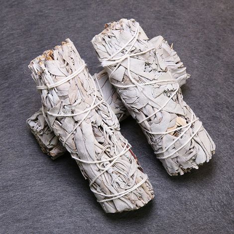 Bündel weißer Salbei – (1 Stück) – Salbeibündel aus Kalifornien für Hausreinigung, Desinfektion, Meditation und zum Räuchern