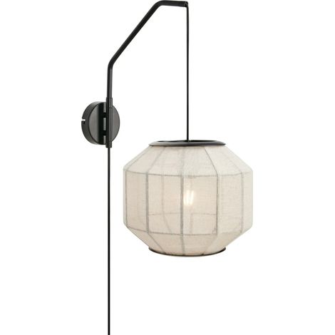 Applique murale lin beige metal noir e27 - markslojd - asuka 218172808 218172808 218172808 218172808 218172808 218172808 218172808 218172808 218172808 (1/3)