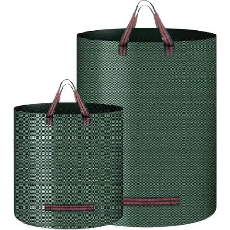 Gartenabfallsack,Laubsäcke,Faltbar & Wasserdicht Robuste,für Laub, Rasenschnitt (1/2)