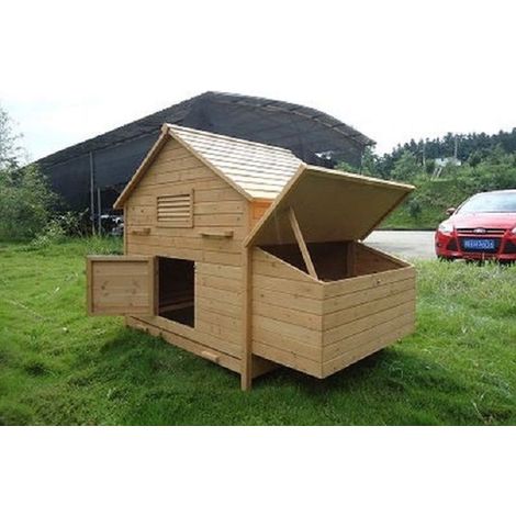 (New with tray) Clopton 6 to 12 Hen Chicken Coop - L174 x W110 x H137 cm