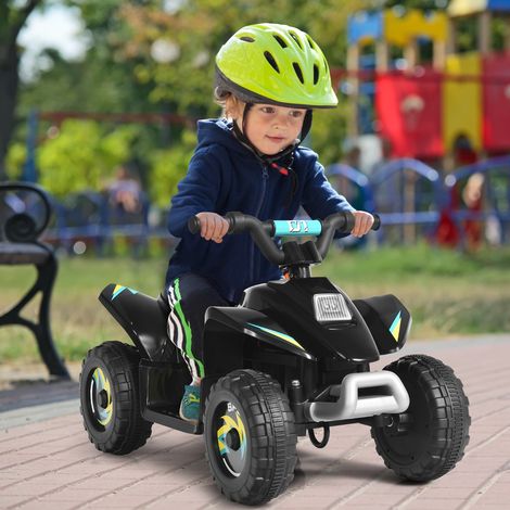 Quad Buggy Electrique pour Enfant 6 V 4,5 Km-H MAX Voiture pour Enfants de 3 Ans+ Noir CW3553 Maison Chic (1/2)