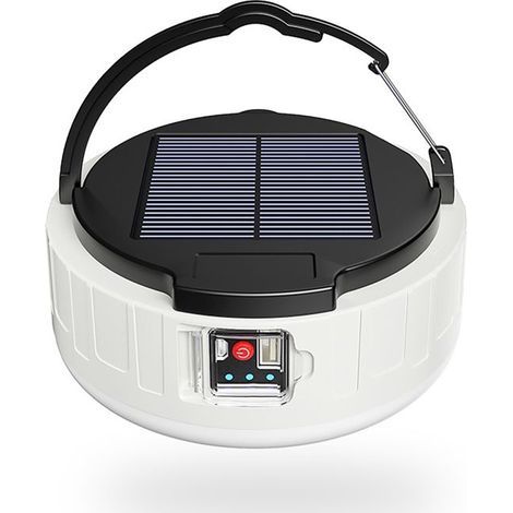 Solar camping lantern with USB port, long-lasting battery, rechargeable LED lamp, portable K95 LED emergency light (1/5)