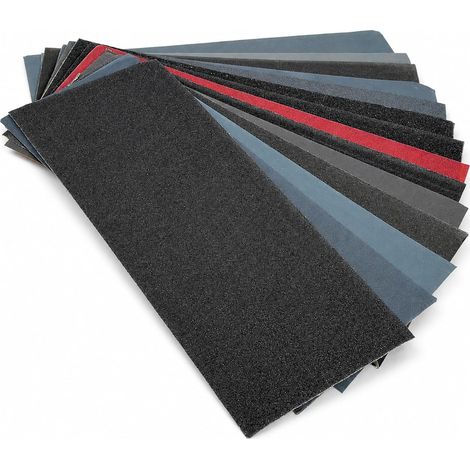 42pcs papier de verre 9 3.6 inches,Sandpaper 120/150/180/240/320/400/600/800/1000/1200/1500/2000/2500/3000 Grit Used for Polishing Metal Wood Cars, 42 Pieces Sanding Paper (1/5)