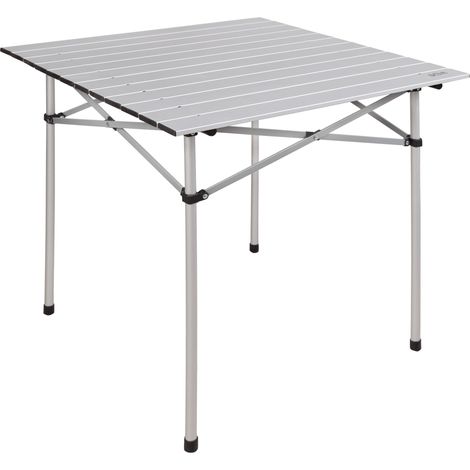 Table Pliante en Aluminium, Table de Camping, Plage ou Jardin Légère avec Sac de Transport, Gris (1/5)
