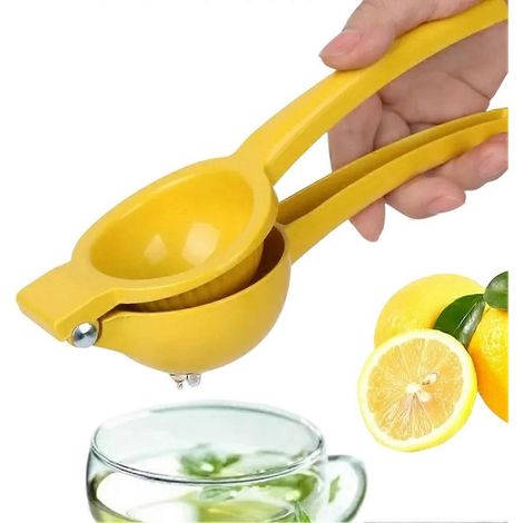 Manuelle Zitronenpresse aus Aluminiumlegierung, handliche Zitruspresse, Mini-Mixer, tragbares und praktisches Küchengerät (1/5)