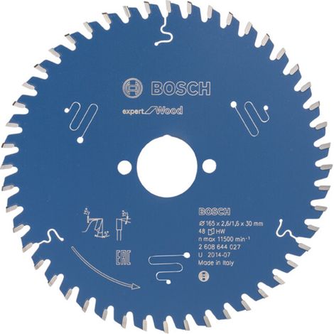 Lame de scie circulaire Bosch Expert Wood 2608644027 165x2,6x30 48Z (1/5)