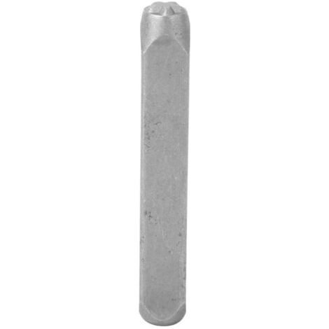 Poinçon en acier forme étoile CR-V 6mm pour cuir, plastique, métal (1/5)