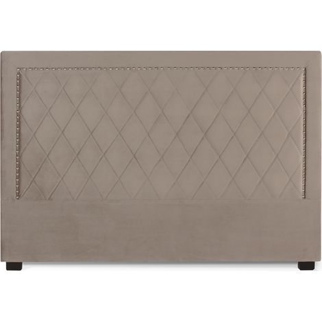 Tête de lit Nolwen velours taupe 180cm (1/3)