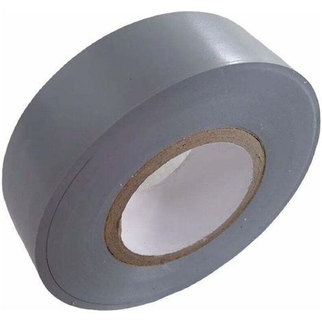 Nastro isolante elettrico, rotoli di isolamento termico in PVC per auto, biciclette, riparazioni fai da te, guaine elettriche, alta qualità, 30 m x 18 mm, grigio argento, confezione da 1 rotolo (1/4)