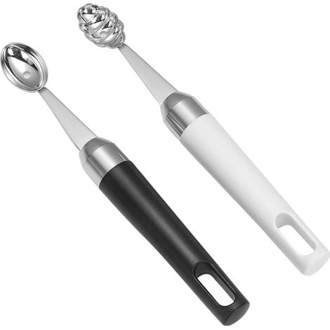 BESPORTBLE Lot de 2 Cuillères à Boules en Acier Inoxydable (1/5)