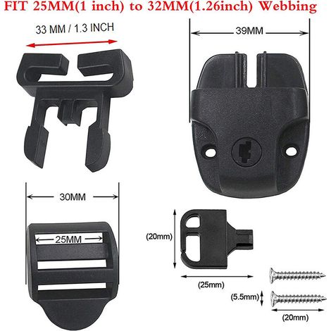 Kit de réparation de loquet de remplacement, pince de couvercle de spa, Kit de verrouillage à Clip de couvercle de spa (1/4)