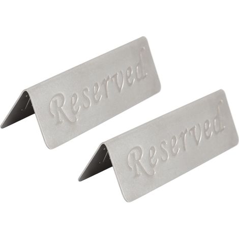de 2 panneaux Réservé en acier inoxydable double face pour
