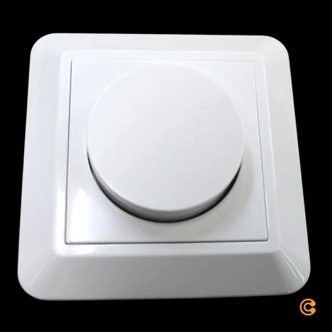 [NEUWERTIG] B-Ware Deko Light Dimmer Phasenabschnitt Schalter Elektrisches Montagezubehör Weiß
