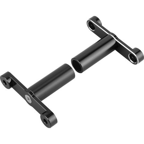 Motorradständer für TMAX530/SX/DX, Gabelhalterung für Frontscheinwerfer, schwarze Scheinwerferhalterung, Lampenmontagesatz, kompatibel mit YAMAHA, robuster Stahl (1/5)