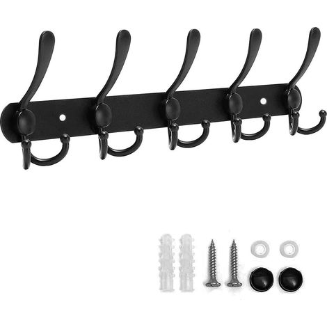 Porte Manteau Mural ,Acier Inoxydable pour mural pour manteaux ,Serviettes Peignoirs Robes (1/5)