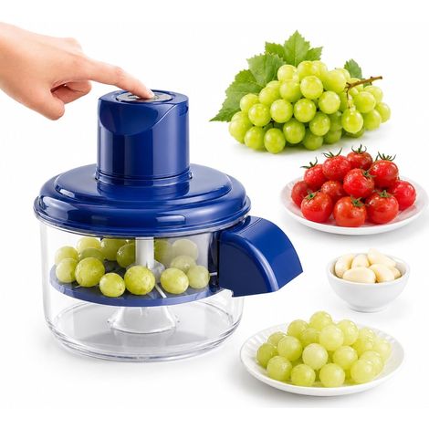 Grape Peeler, Automatic Electric Garlic Peeling Machine, Refillable Fruit Skin Removal Tool for Cherries, Tomatoes (1/5)