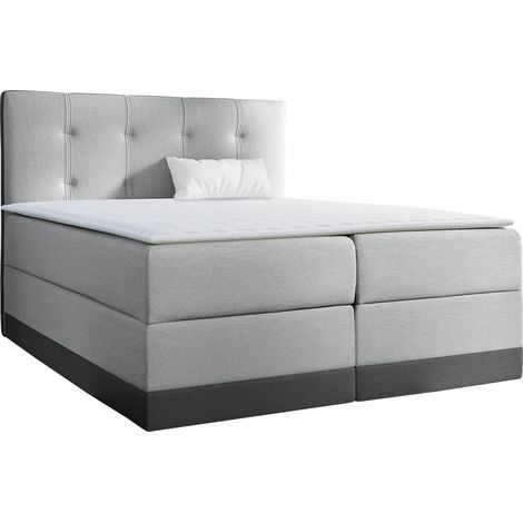Lit boxspring Villa, Kameleon 92 + Kameleon 84, Double, Continental, 180x200, Tissu, Disponible, 180x213x120cm