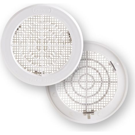 REJILLA VENT 100-110MM EMPOTRAR + CLIPSAR FEPRE ABS BL CON M
