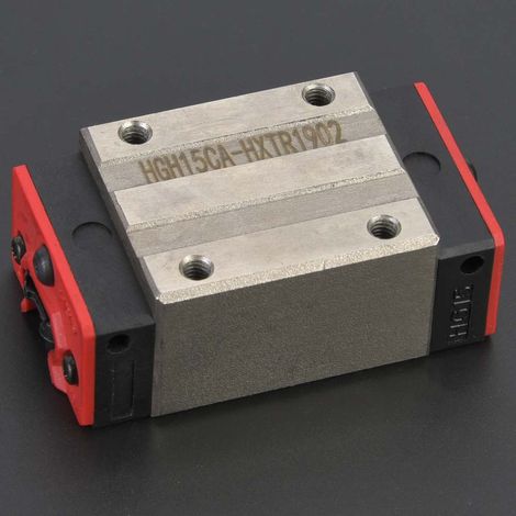 Lot de 2 blocs de guidage linéaires miniatures HGH15CA en acier. (1/5)