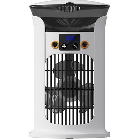 Mini climatiseur portable à évaporation avec ventilateur humidificateur 2 en 1 (blanc) (1/5)