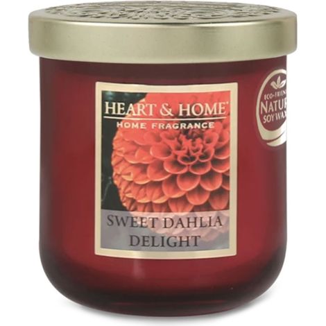 Bougie à la cire de soja Dahlia Royal - Heart and Home (1/2)