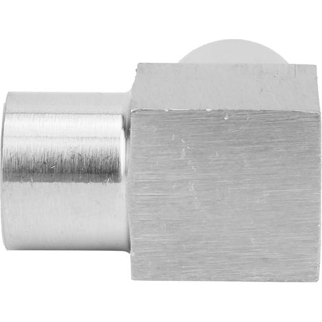 Raccord coudé à double filetage femelle BSPP à angle droit pour eau, air et huile, 1/8 po (1/5)