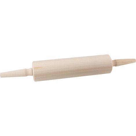 Rouleau à pâte Bois/Plastique Beige 6,3 x 46 cm