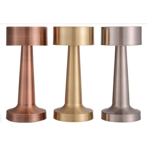 Lampe de Table sans Fil, Lampe de Table variable, Lampe de Table avec Pile, Lampe de Chevet Lampe de Bureau, argent (1/3)