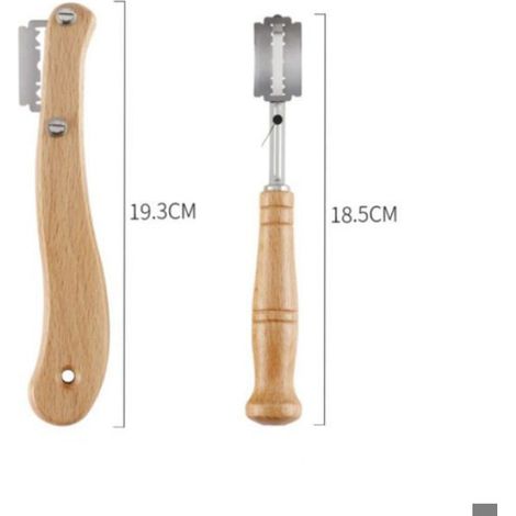 Couteau A Pain - 20 Lames En Acier Inoxydable - Pour Gravure De Motifs Sur Pain Fait Maison - Lot De 1 (1/4)