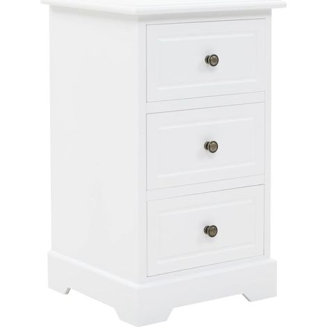 Table de chevet flottante-Table de nuit MDF et bois de pin 35x32x59 cm 256930 (1/5)