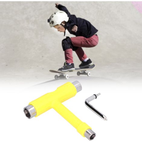 T-Werkzeug für Skateboards, professioneller Multifunktions-Inbusschlüssel (gelb) (1/5)