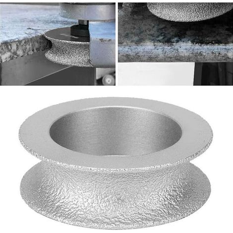 Meule diamantée à haut rendement, Meulage Diamant Brasé,Meule Pour Meuleuses D'Angle outil de meulage résistant à l'usure 7,3 cm pour verre en céramique de pierre (Concave grinding wheel 2.0) (1/5)
