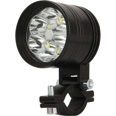 1 pièces Super lumineux blanc moto LED projecteur phare étanche Spot tête lampe conduite antibrouillard 6000K 60W (1/5)