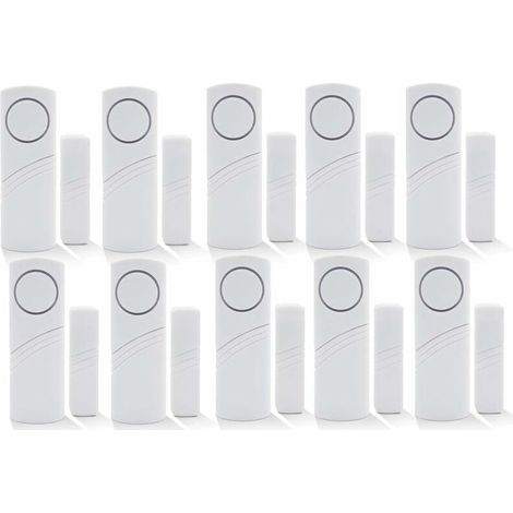 Wireless Home Security Alarm System DIY Kit - Magnetic Sensor - Guardian Protector - Window Glass Vibration Security Burglar Alarm for Homes, Cars, Sheds, Caravans, Motorhomes(Set of 10) (1/5)