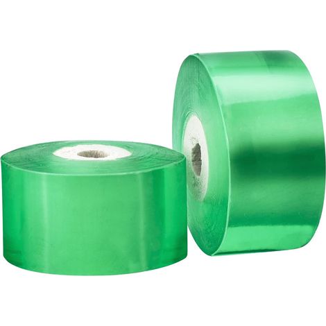 [NIE BENUTZT]Rollen 3 cm x 100 m Pfropfband, transparentes Pflanzen-Pfropfband zur Reparatur von Obstbäumen, grün