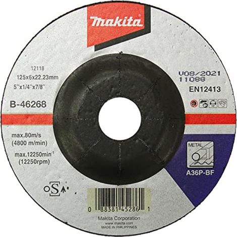 MAKITA SCHRUPPSCHEIBE 125X6MM STAHL B-46268