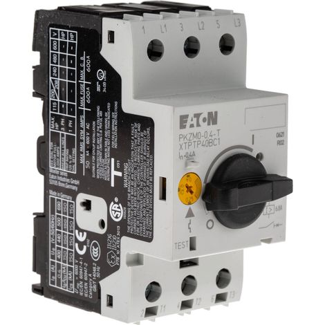 Disjoncteur de protection de transformateur Eaton, 3p, Ir=0,25-0,4A, Raccordement à vis, 088909