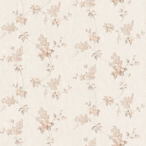 A.S. Creation Concerto 3 959282 Papiertapete Blumenoptik 0.53 m x 10.05 m Braun (1/5)