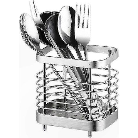 Küchenutensilien-Aufbewahrungsregal, Edelstahl-Ausführung, ideal in der Nähe der Spüle, robuster und stilvoller Organizer für die Arbeitsplatte. (1/5)