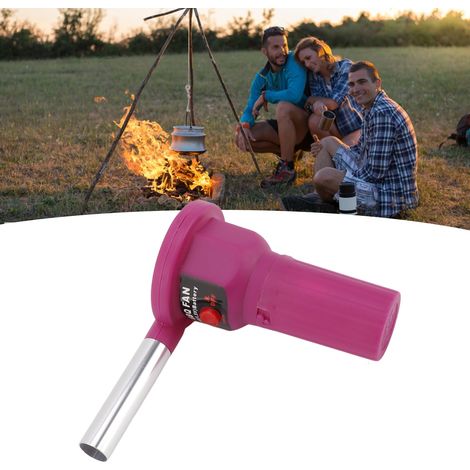 Ventilador portátil para parrilla FD312A de 1,5 V, color morado (ABS/aluminio, batería no incluida) (1/5)