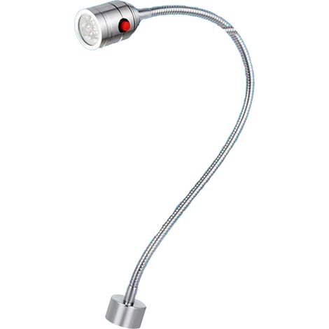 Lampe de travail LED à col de cygne 5W 24V, longueur du tube 500mm, base magnétique, pour la réparation d'établis (1/5)
