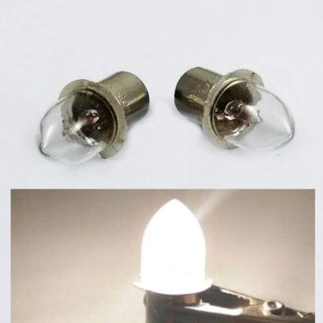 Lot de 5 ampoules P13.5S 4,8 V/0,75 A 3,6 W KPR pour lampe de poche, lampe torche à bride, lampe de rechange, outils de travail