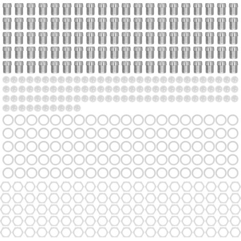 de 100 supports de LED 0 3 pouce en plastique chromé douille (1/5)