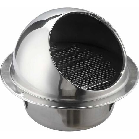 Grille De Ventilation Ronde - 150 Mm - Acier Inoxydable 304 - Pour Mur Cuisine Et Salle De Bain - 1 Pièce (1/5)
