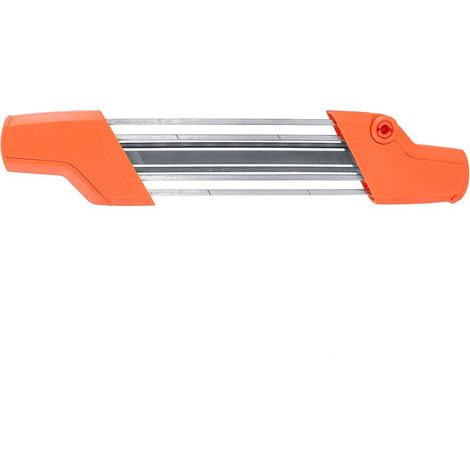 Afilador de cadena para motosierra 2 en 1 de 4,0 mm (3/8") para STIHL - Juego de afilado profesional de metal y plástico (32 cm) (1/5)