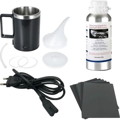 Liquide de restauration des phares, application facile, sécurité améliorée, Kit de réparation de phare (1/2)