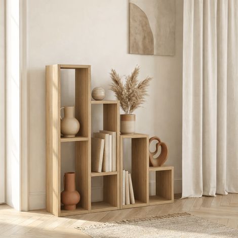 Modulares Regal Eiche Melamin Sule 42x89x20 cm (1/4)