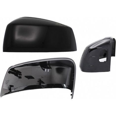 Coque de rétroviseur gauche noire brillante avec trou side Volkswagen Caddy 5 (SB-SK) depuis 2021