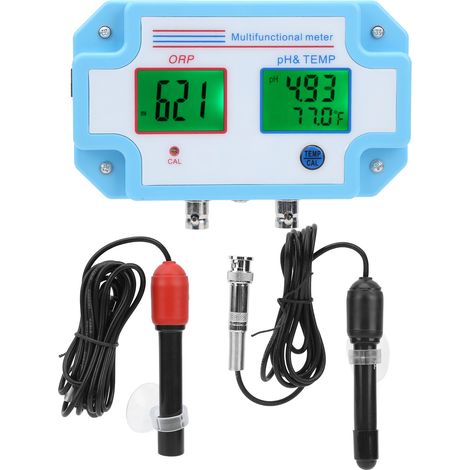 Détecteur de qualité de l'eau trois-en-un (pH, ORP et température) moniteur de qualité de l'eau multifonctionnel en ligne prise standard européenne 220 V. (1/5)
