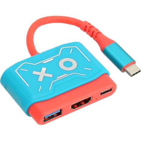 Adaptateur convertisseur vidéo HDMI pour Switch, USB-C, compatible avec la résolution haute définition 4K, la plateforme Steam, Switch, OLED, MacBook, Samsung, etc. (1/5)